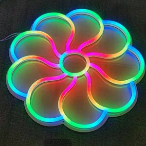 RGB flower neon sign custom le3
