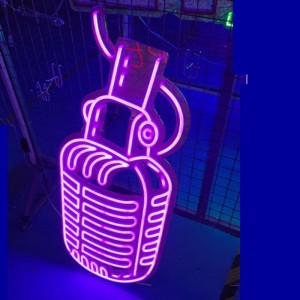 Robot neon tandha gambar khusus4