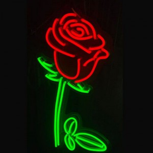 Rožių neoniniai ženklai romantiškas neonas 5
