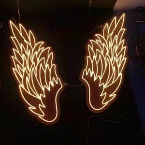 Vasten Angel wings neon sign c4