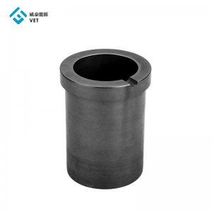 Customized graphite crucibles for sale melting cast iron