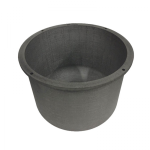 carbon/carbon crucible with high thermal conductivity and low density