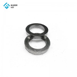 Pure flexible graphite /carbon ring or sleeve for mechanical valves sealing