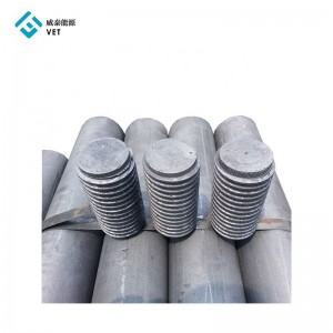 Electrodo de grafito de coque de agulla importado 100% de alta calidade directa da fábrica de China