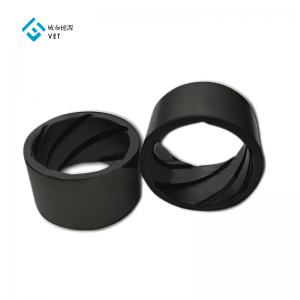 Impregnated furan resin water pump graphite bearing wear-resistant graphite bushing