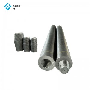 Graphite electrodes with nipples for arc furnaces