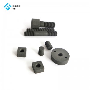 Graphite nuts and bolts for vacuum furnace industry