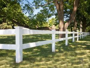 2 Rail PVC Vinyl Post and Rail Fence FM-301 For Horse, Farm and Ranch
