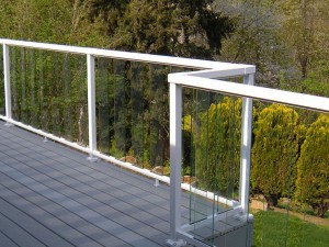 Aluminum Railing With Tempered Glass Baluster FM-608