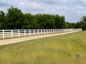 4 Rail PVC Vinyl Post and Rail Fence FM-305 For Paddock, Horses, Farm and Ranch