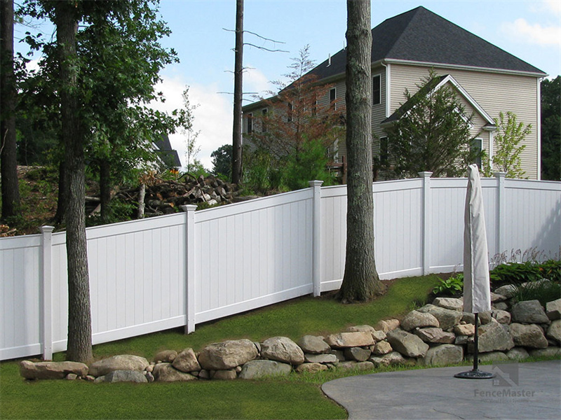 PVC Full Privacy Fence FenceMaster FM-102 For Backyard 01