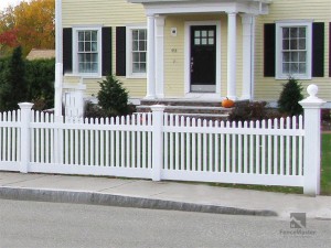 ПВЦ винил ограда ФМ-405 за башту, куће