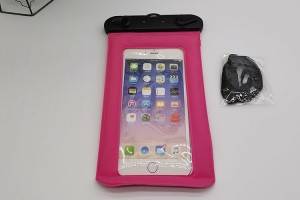waterproof bag in pink color