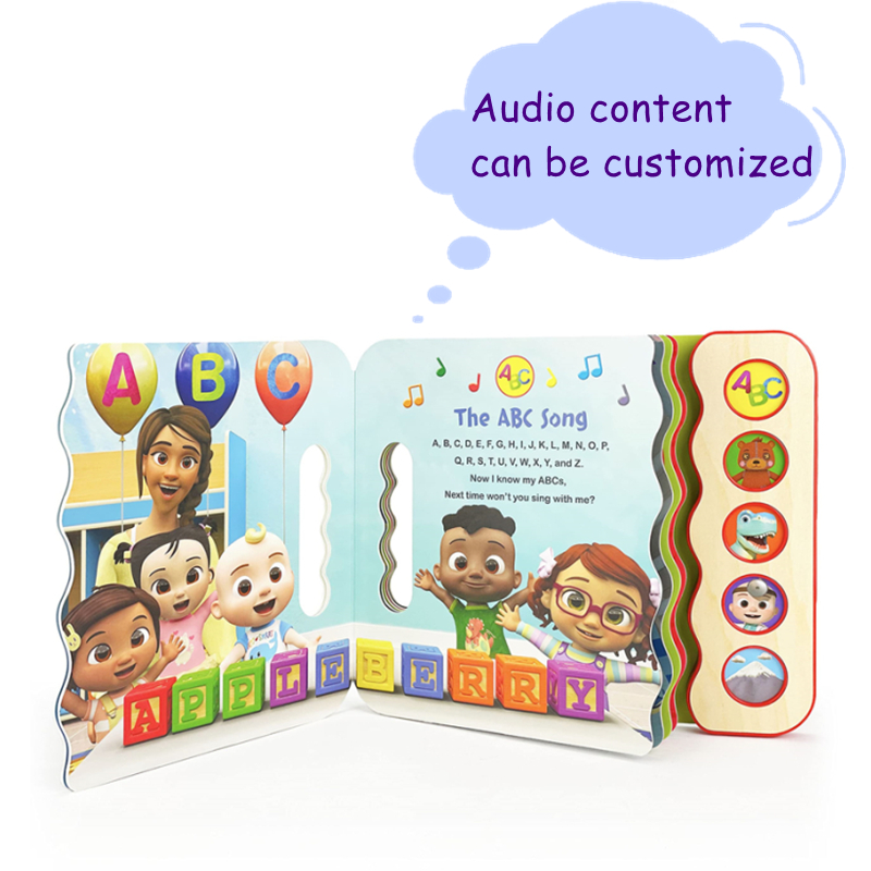 Children Sound Push Button Baby Learn Board Electronic Audio Books Featured Image