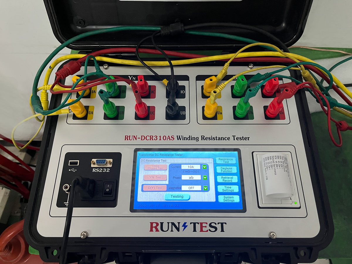 10A 3 Channels Transformer Winding Resistance Tester