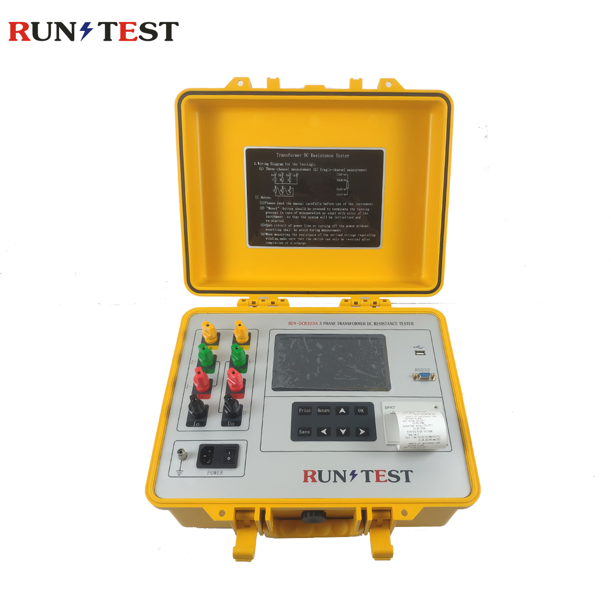 Three phase transformer winding DC Resistance Tester