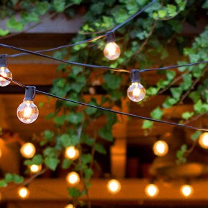 String Lights with Remote Control ,Waterproof Timer Solar Patio Lights for Patio, Garden, Gazebo, Yard, Outdoors