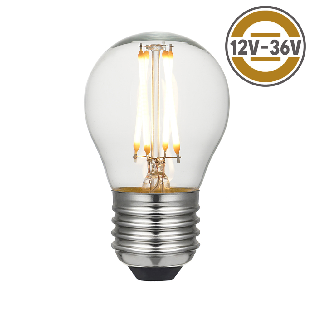 12v edison bulbs G45 E27 base  3.5W 350lm 2700K dimmable