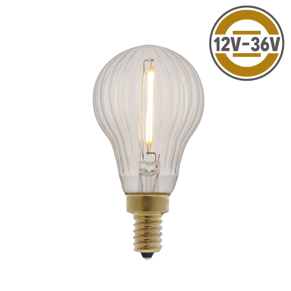 12v edison screw bulb A14 1W  for rope landscape lighting waterproof