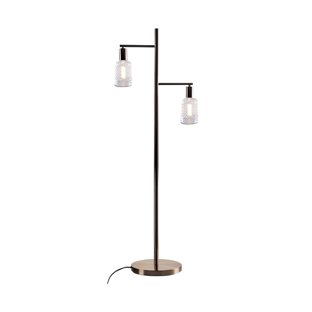 Tradisyonal na Floor Lamp Iron Floor lighting fixtures na may espesyal na Edison bulb