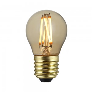 Best quality Large Edison Bulbs - Filament led bulb G45 4W CRI 95 Dimmable Clear Gold E27 Ba22d  E14 Ba15d – Omita