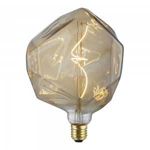 Factory source G80 Light Bulb - Grotesque vintage large filament led bulbs mushroom Stone and bell  Gold and Smoky – Omita