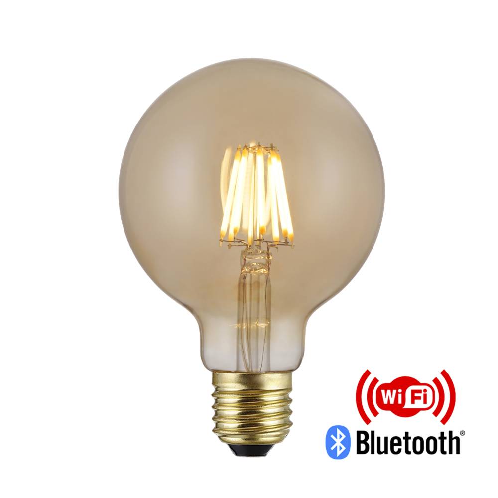 Vintage smart bulbs G80 4W led Gold Tuya wifi+bluetooth Alex voice