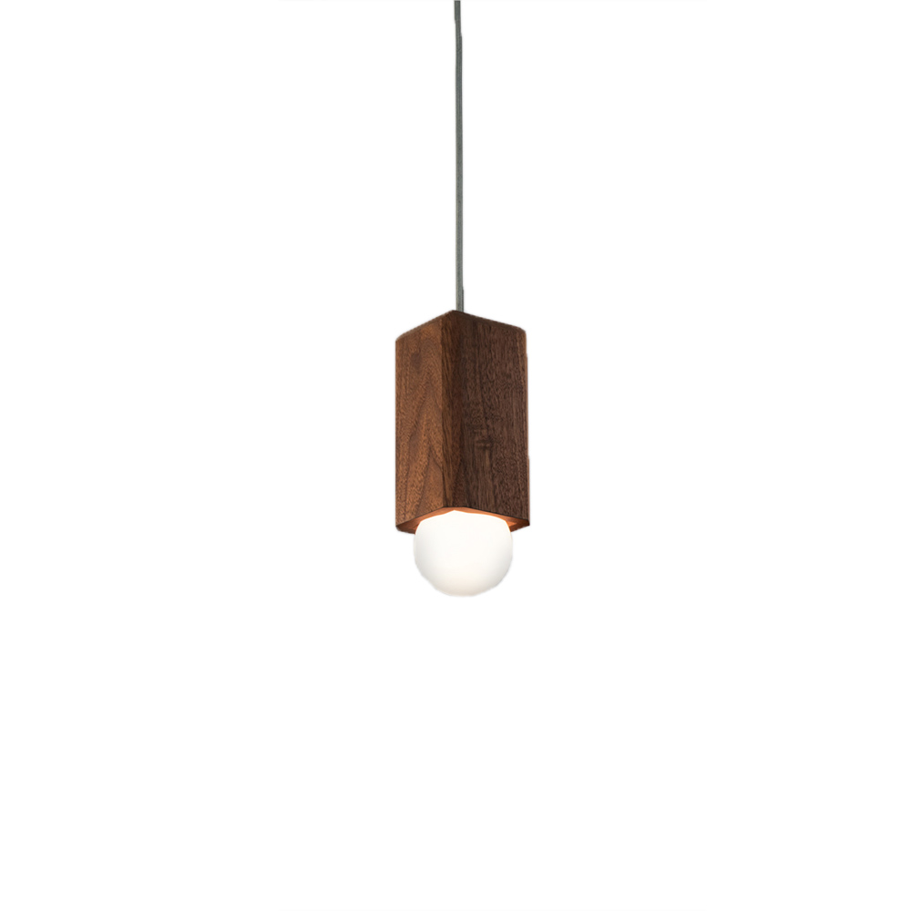 China Wholesale Hanging Lights For Bedroom Factory - Wooden pendant lights Oak walnut wood lighting fixtures household – Omita