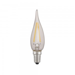 Retro filament led Candle  bulbs 4W CRI 95 Clear Gold ES BS base custom made