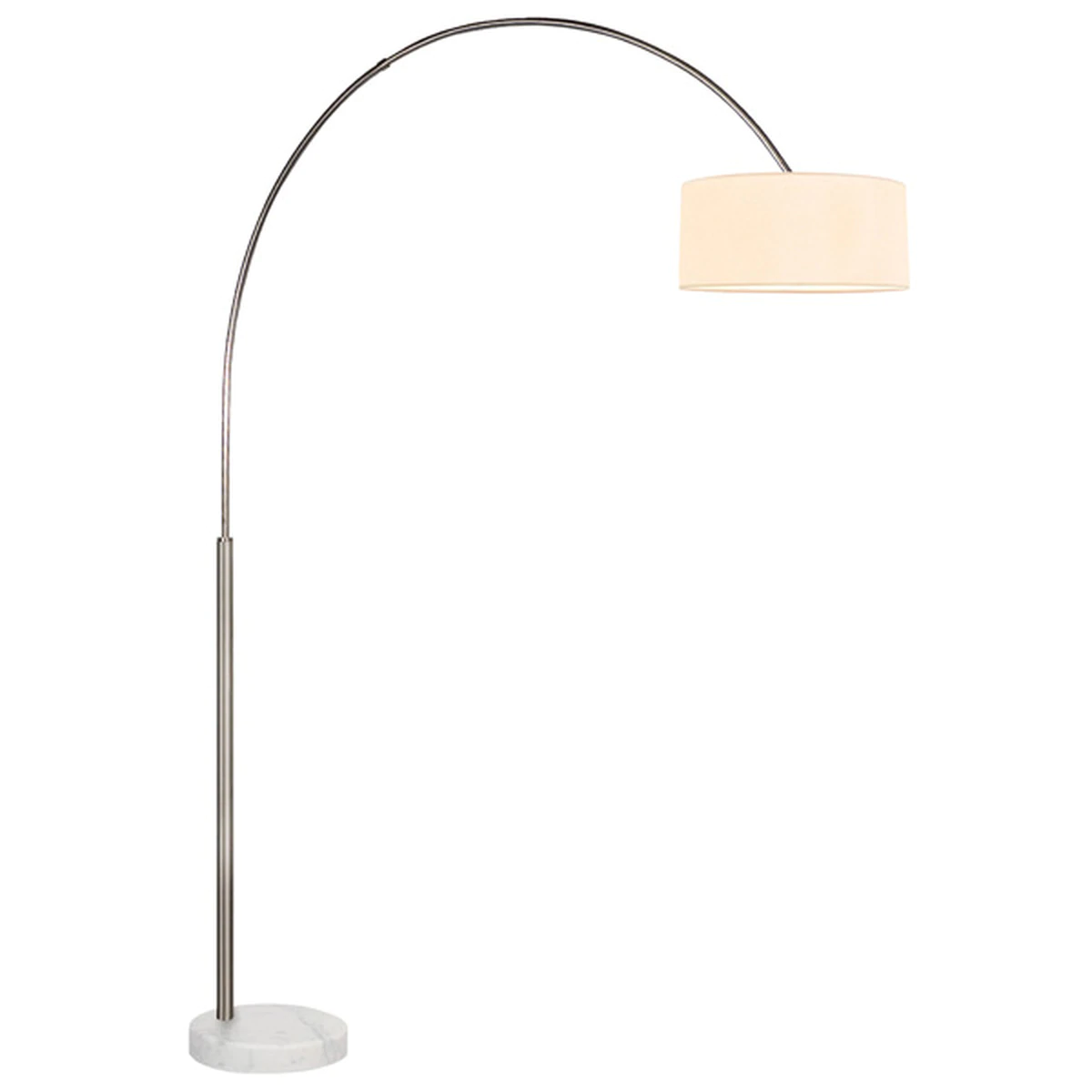 Modern Arched Floor Lamp with marble base for living space