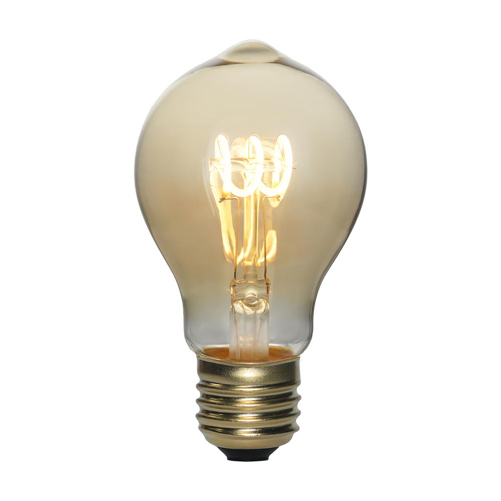 Hot sale E27 Filament Bulb - Flexible soft spiral filament led bulb A60 ST64 G125 Gold and Smoky decor bulbs – Omita