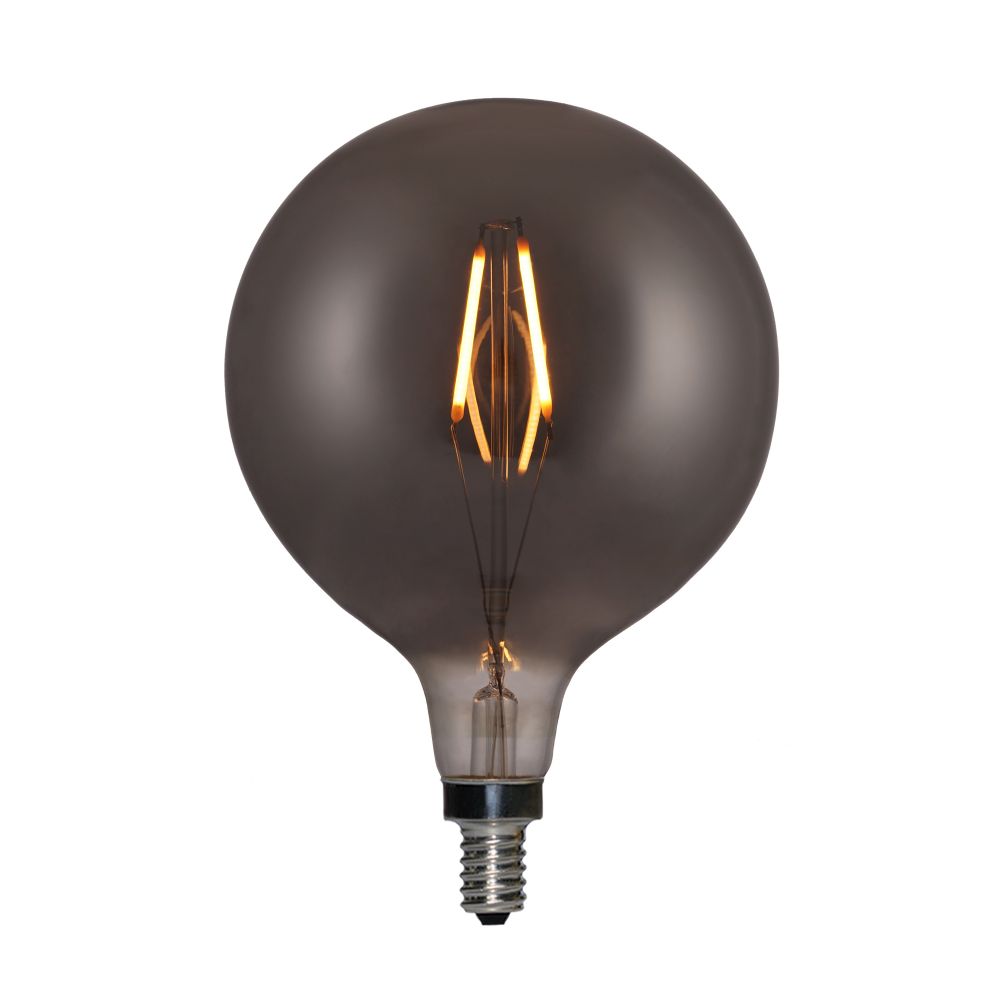 large e14 filament bulb G125 E14 base Edison globe 4W dimmable Smoky