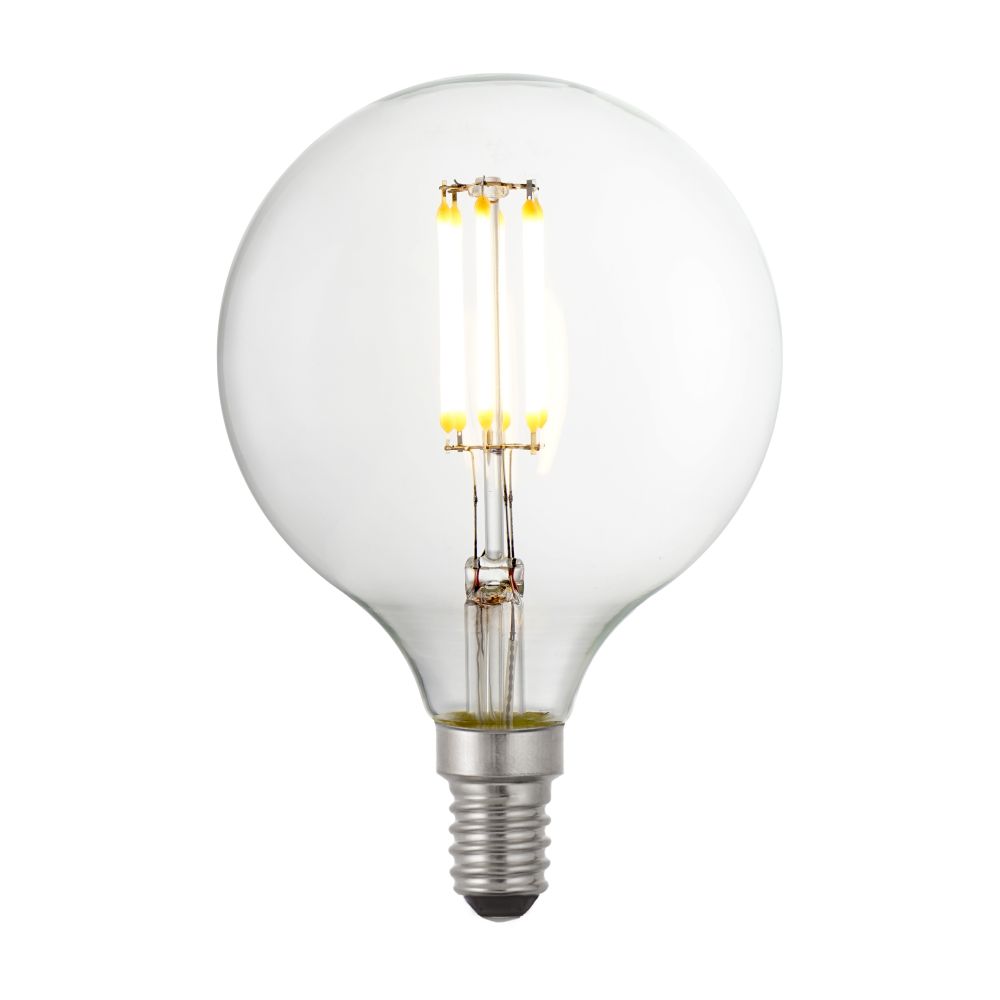 large e14 filament bulb G95 E14 base Edison globe 4W  dimmable Clear Featured Image