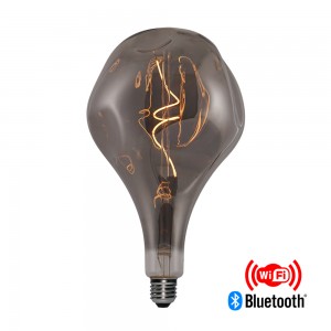 vintage smart bulbs Alien165 4W led  Smoky Works with Amazon Alexa and Google Assistant