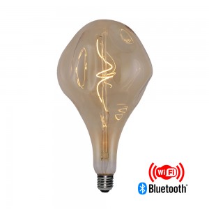 wifi filament bulb Alien165 4W led Gold with mobile device and voice controlling