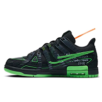 Off-white X Air Rubber Dunk 'Green Strike' Kulay ng Casual Shoes