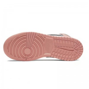 Јордан 1 средно розови кварцни кошаркарски чевли со низок пресек