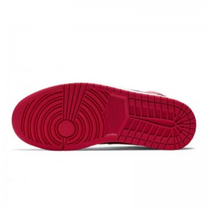 Jordan 1 Средночервени и черни баскетболни обувки Cool