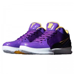 Undefeated×Zoom Kobe 4 Protro Lakers Signed Jointly Basketball Shoes