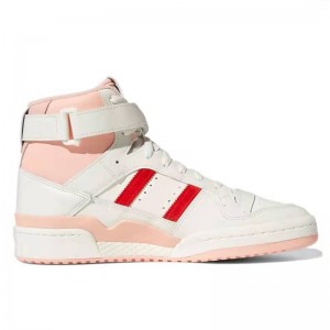 ad Originals Forum 84 HI gris blanco rosa zapatos casuales tacones altos