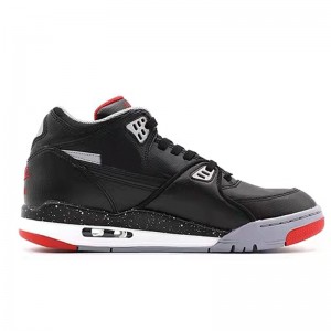 Air Flight 89 Black Cement Grey-Fire Red Basketball Shoes Stores