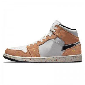 Кошаркарски обувки Џордан 1 средна SE „Шетки со боја со четка“ Шарени