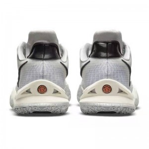 Kyrie Low 4 White Grey Basketball Shoes Evolution