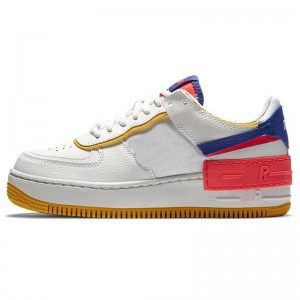 Ежедневни обувки Air Force 1 Shadow White Blue Red Gum
