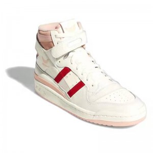 ad Originals Forum 84 HI Grey White Pink Casual Shoes High Heels