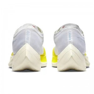 ZoomX Vaporfly NEXT% 2 รองเท้าวิ่งสีขาวเหลืองที่ทำให้คุณเร็วขึ้น