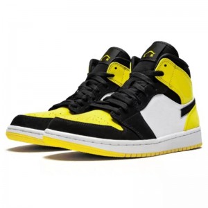 Pantofi sport Jordan 1 Mid SE „Yellow Toe” care te fac mai înalt