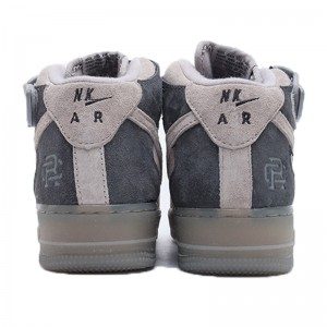 Air Force 1 '07 Chaussures de basket gris clair personnalisées