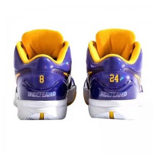 Neporažený×Zoom Kobe 4 Protro Lakers společně podepsané basketbalové boty