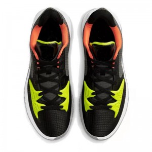 Kyrie Low 4 Noir vert orange Chaussures de basket personnalisées